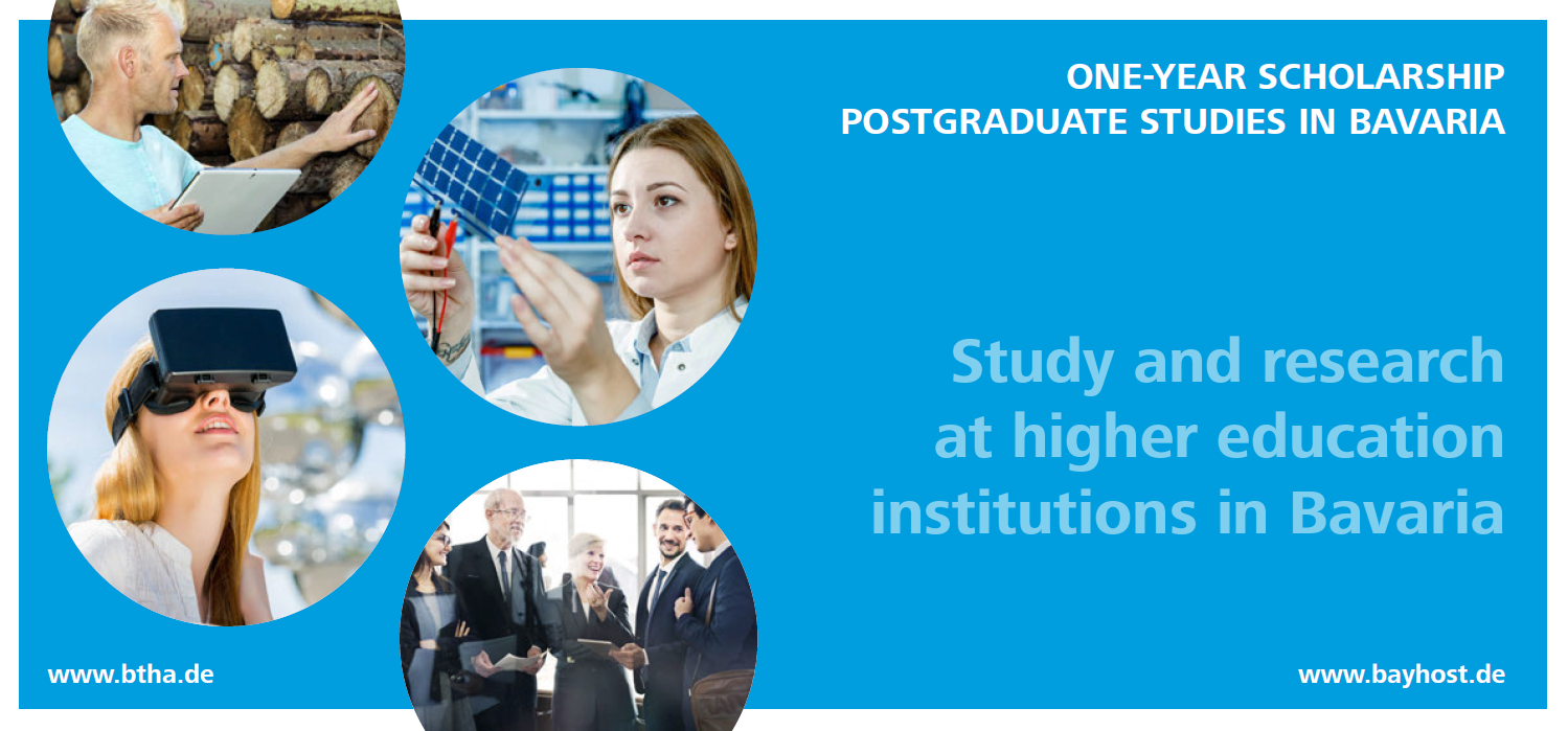 One-year scholarship program sponsored by the Free State of Bavaria 2026/27
