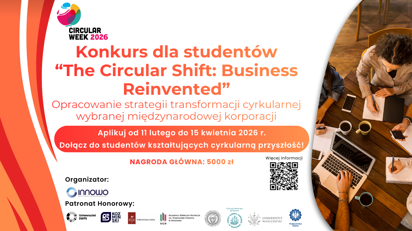 Konkurs „The Circular Shift: Business Reinvented” – opracuj innowacyjną strategię transformacji cyrkularnej dla korporacji