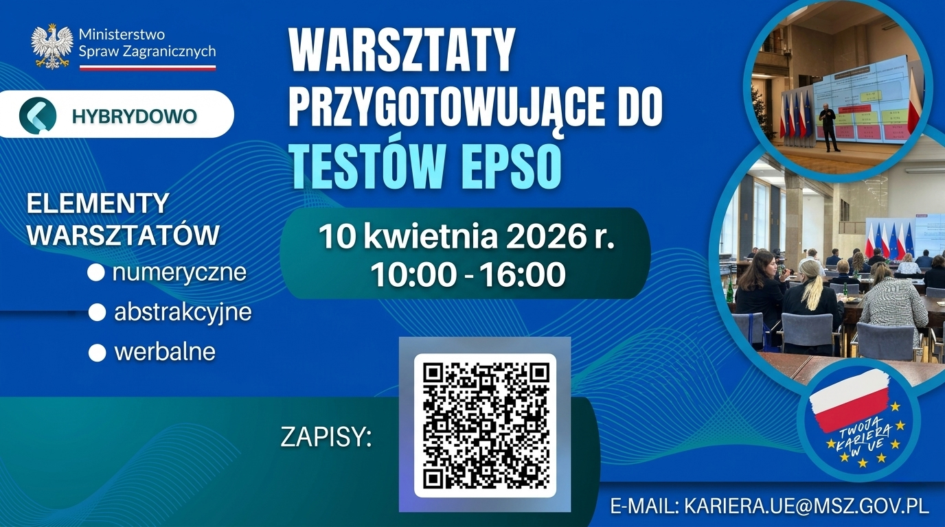 Warsztaty EPSO 2026: Przygotuj się do CAST i AD5 w instytucjach UE