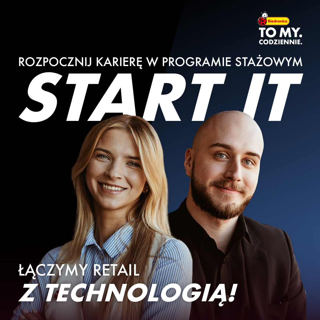Dołącz do Start IT – programu stażowego IT w Biedronce!
