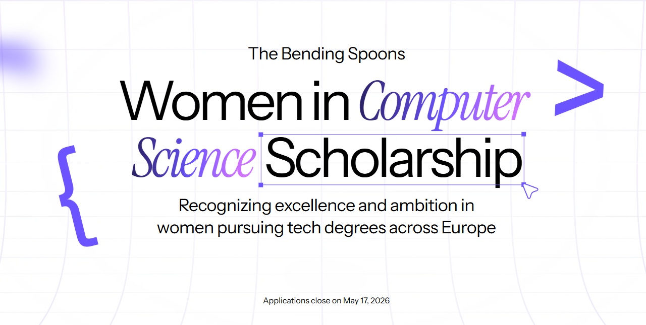 Stypendium Women in Computer Science Scholarship 2026 od Bending Spoons