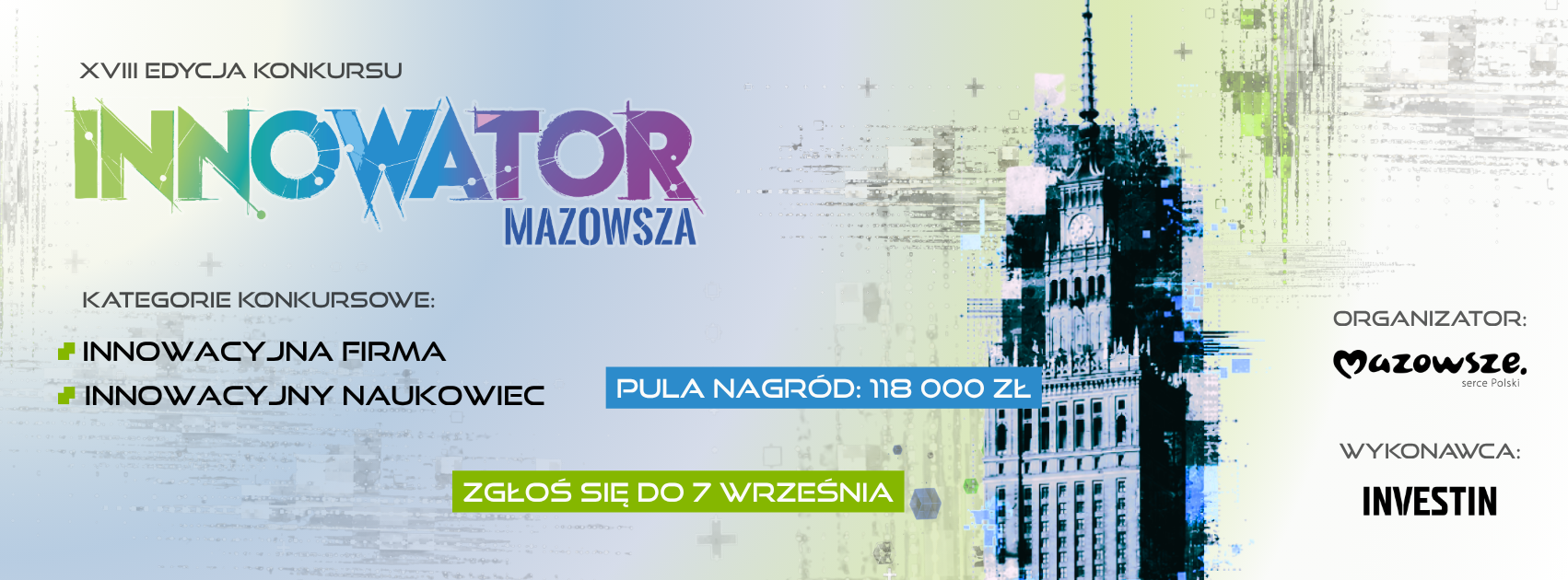 Innowator Mazowsza 2026. Trwa nabór do kategorii „Innowacyjny Naukowiec”