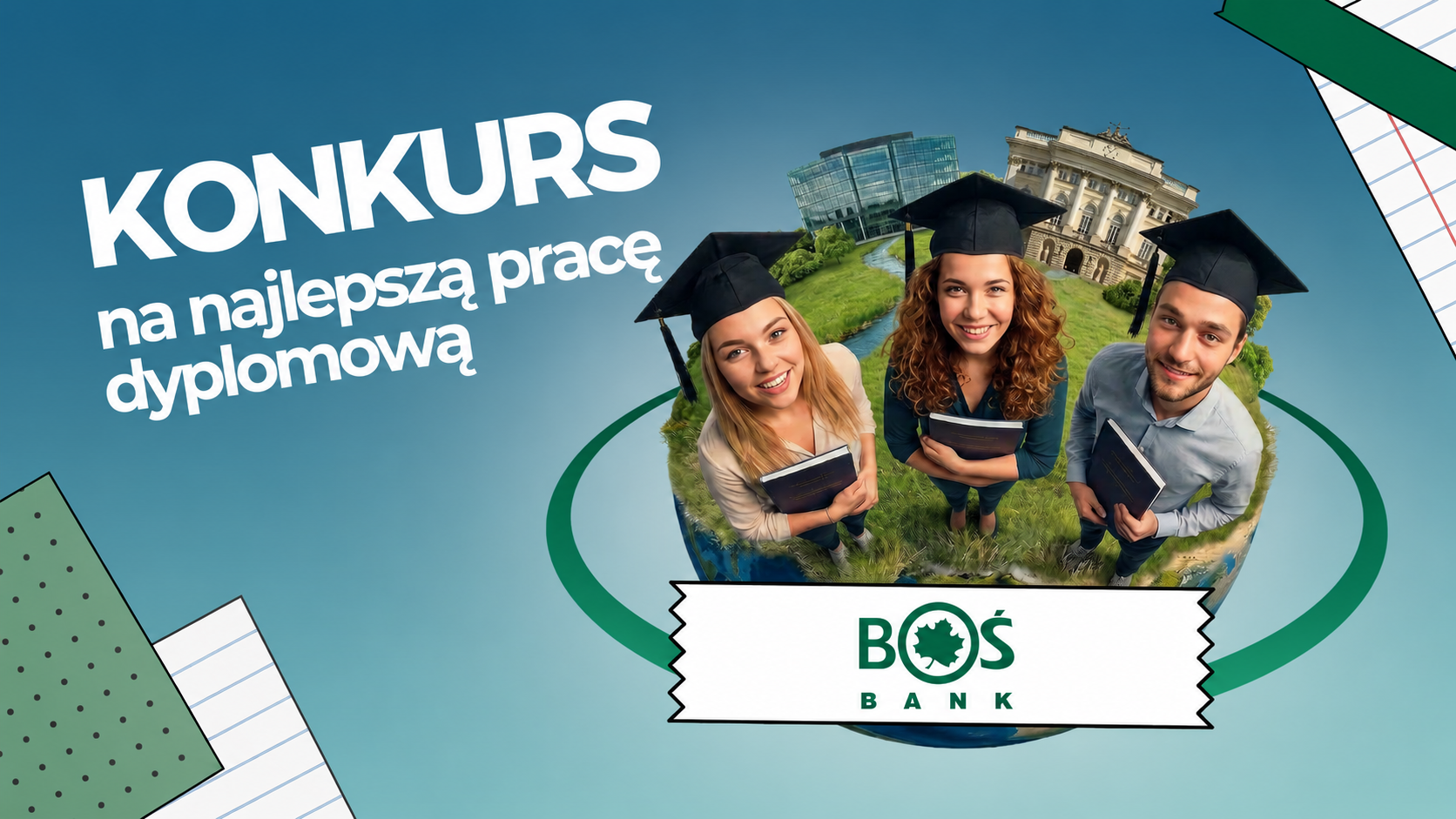 II edycja Konkursu BOŚ na najlepszą pracę dyplomową - zgłoś swoją pracę o ESG i zrównoważonych finansach!