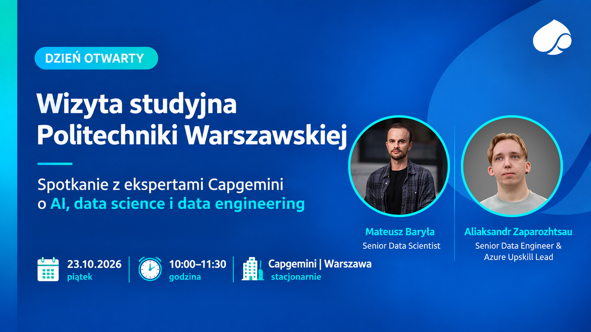 Dzień Otwarty w firmie Capgemini dla studentów PW