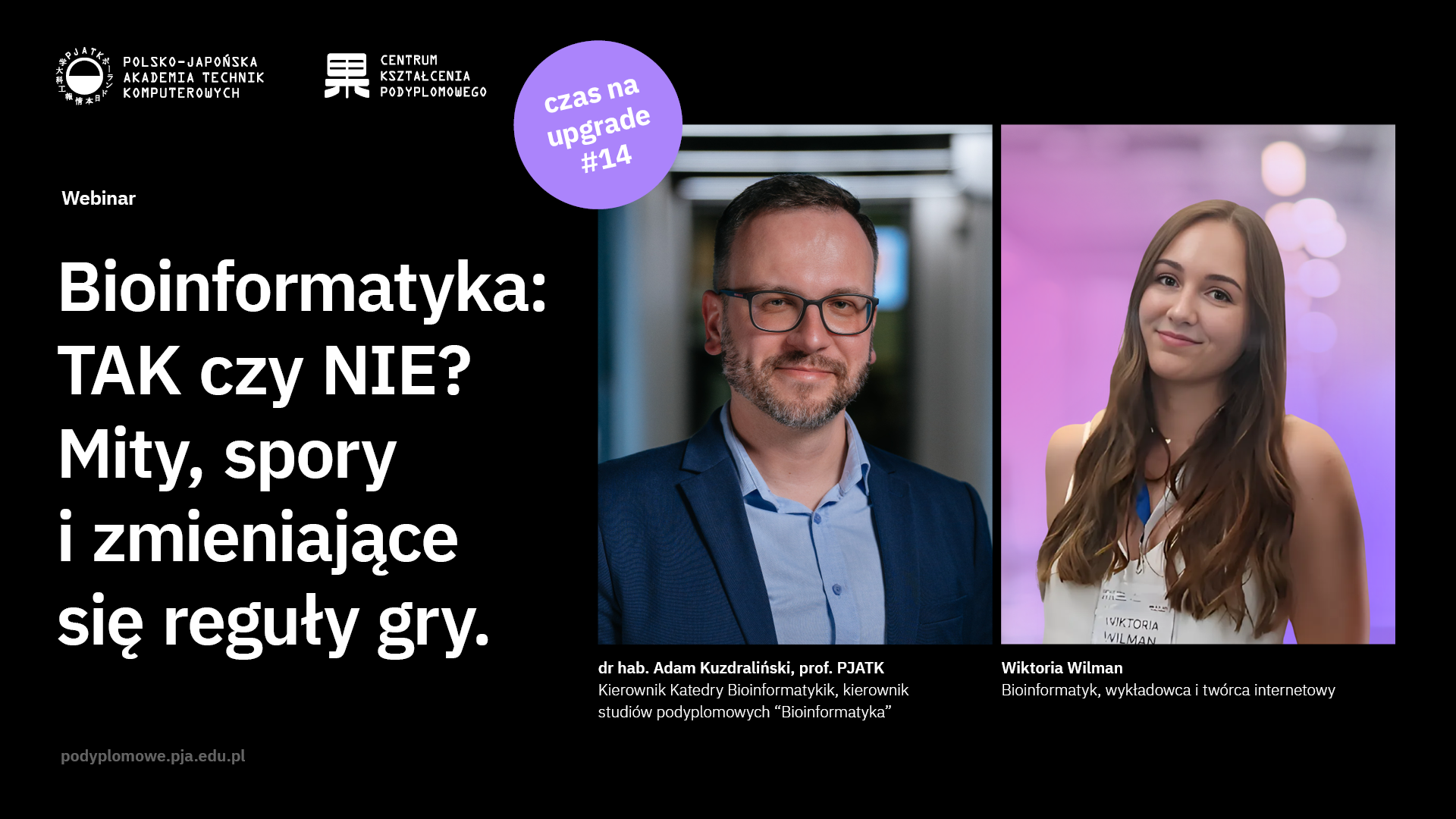 Bioinformatyka bez mitów. Bezpłatny webinar PJATK „Czas na upgrade”
