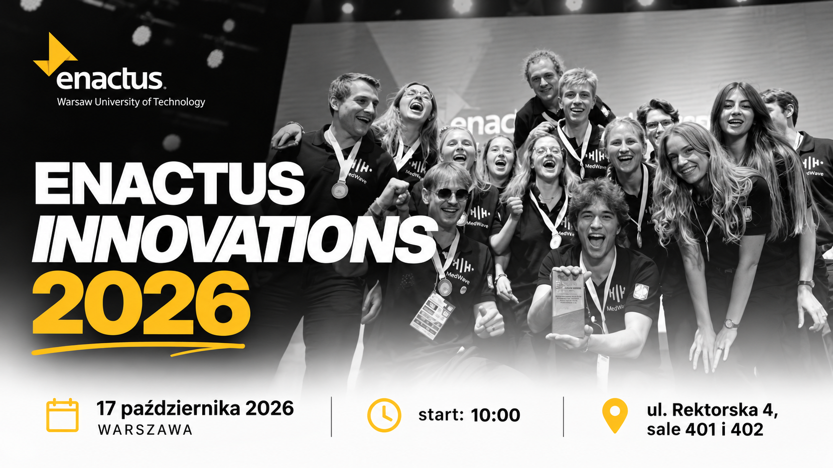 Enactus Innovations 2026. Warsztaty, biznes i networking na PW