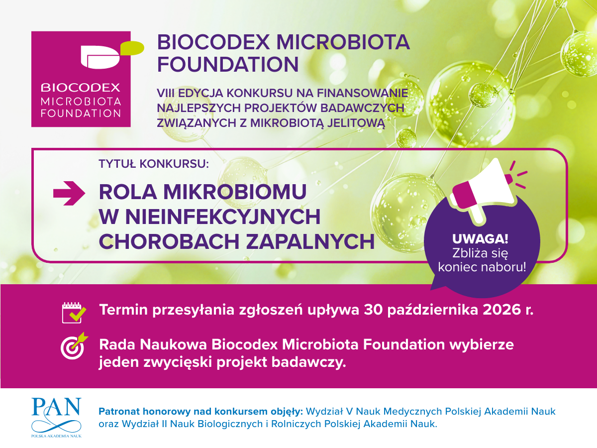 25 tys. euro na badania nad mikrobiomem. Trwa nabór do konkursu Biocodex