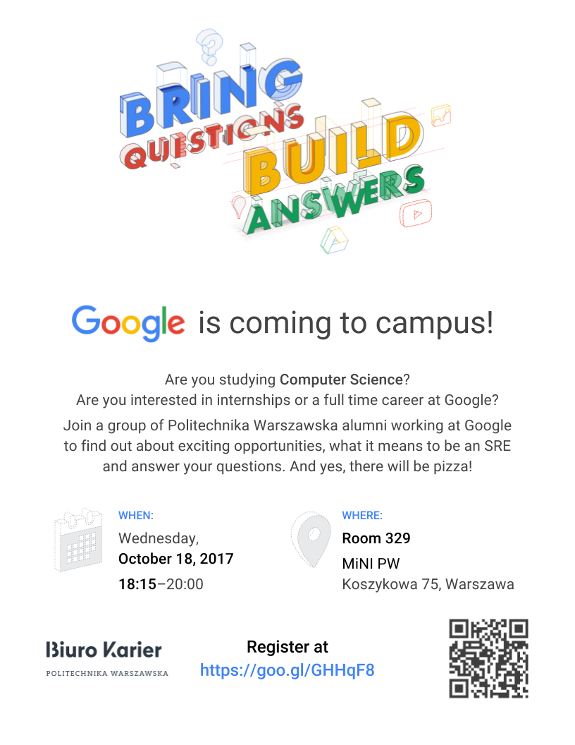 Google is coming to campus!