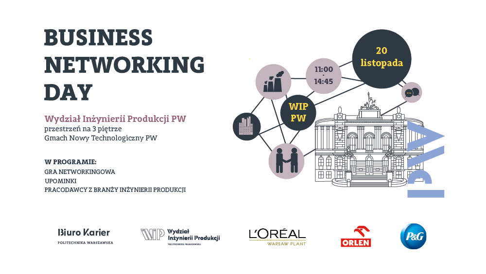 Business Networking Day na Wydziale Inżynierii Produkcji PW! 
