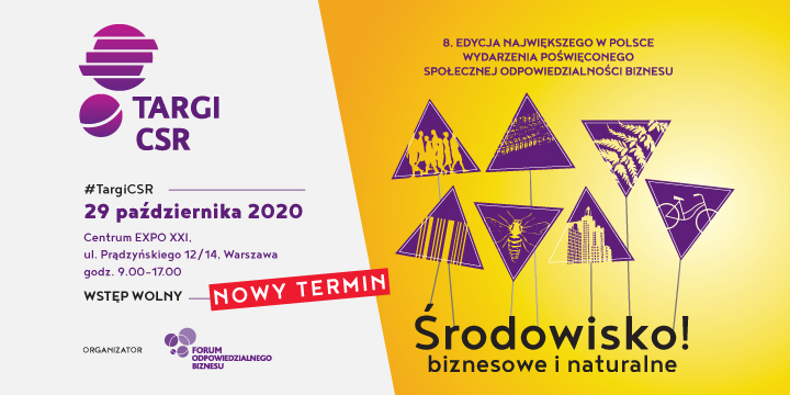 Nowy termin 8. Targów CSR: 29 października 2020 r.