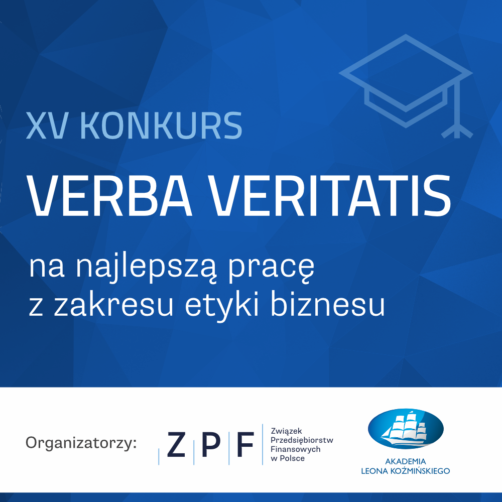 XV Konkurs VERBA VERITATIS na najlepszą pracę z zakresu etyki biznesu