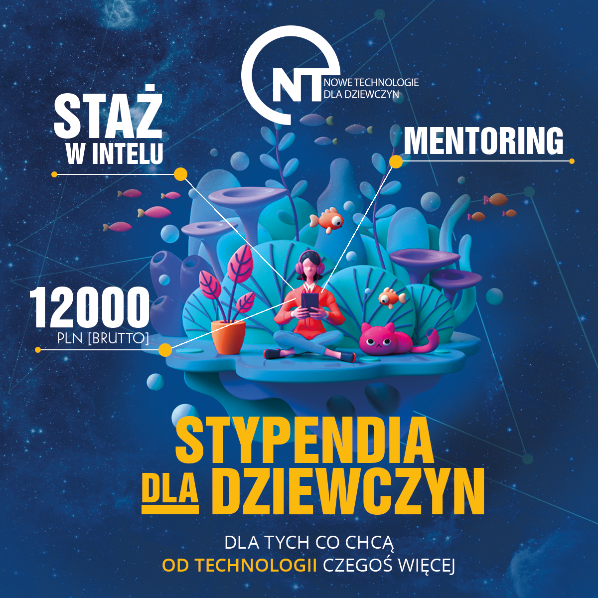 VI edycja Programu Stypendialnego Nowe Technologie dla Dziewczyn - przedłużony nabór