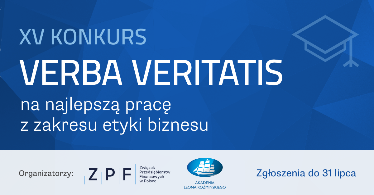 XV Konkurs VERBA VERITATIS na najlepszą pracę z zakresu etyki biznesu