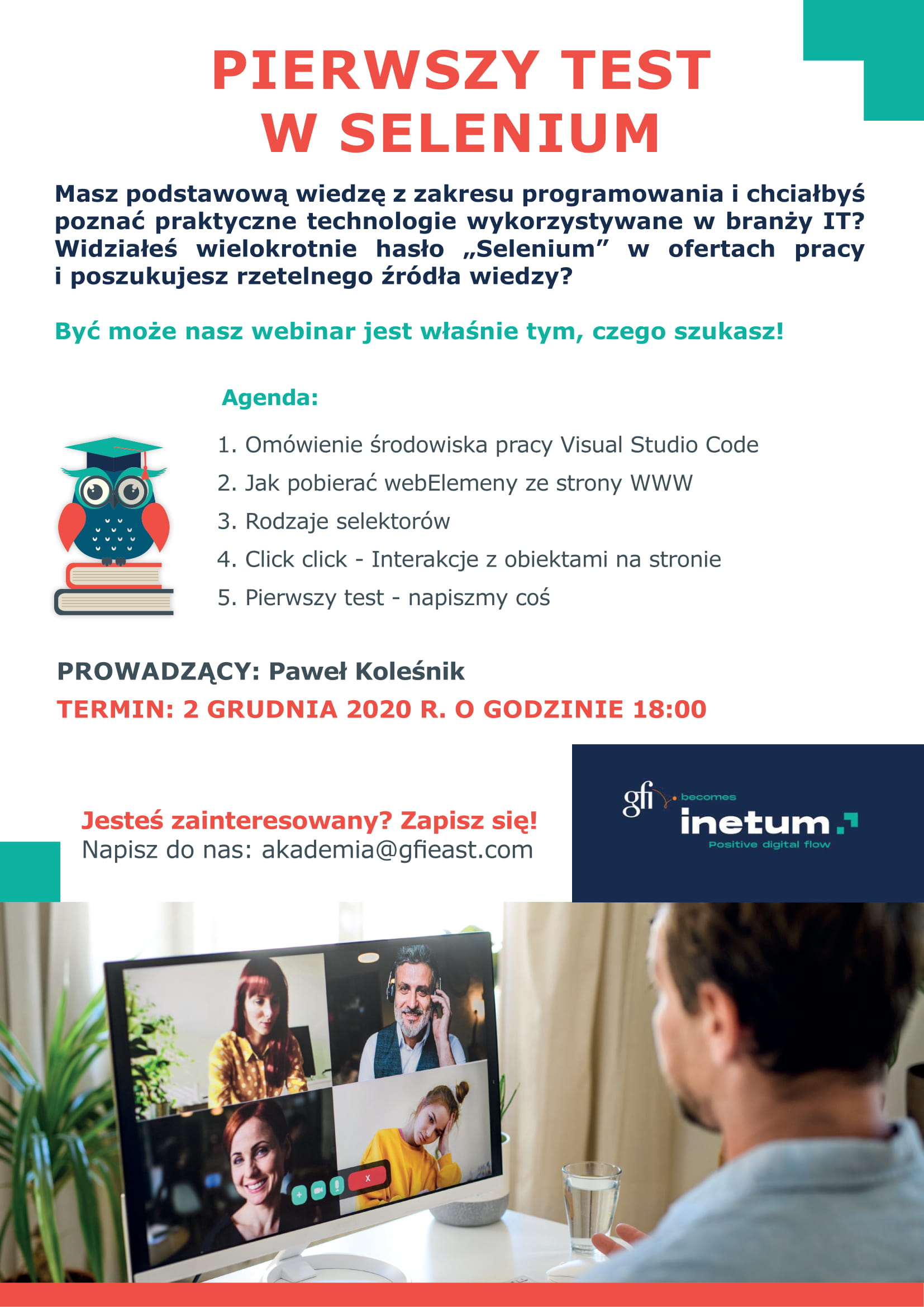 Bezpłatne webinary dla studentów 