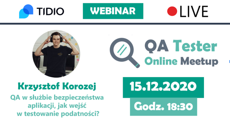 QA Tester Online Meetup #3 wydarzenie dla pasjonatów testów