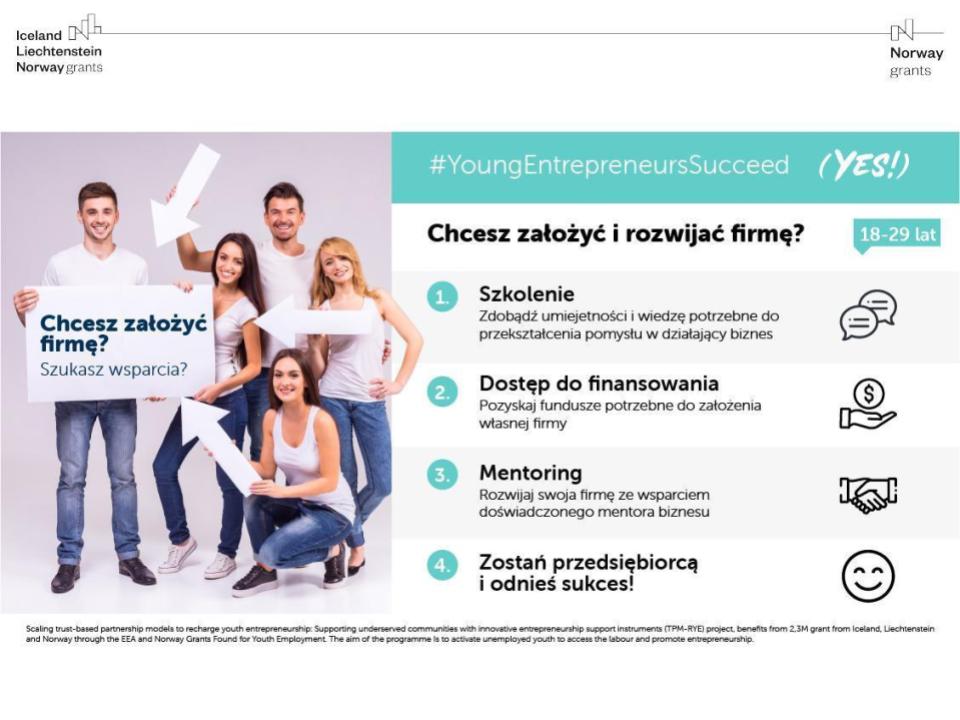 Program rozwoju dla młodych przedsiębiorców YES!
