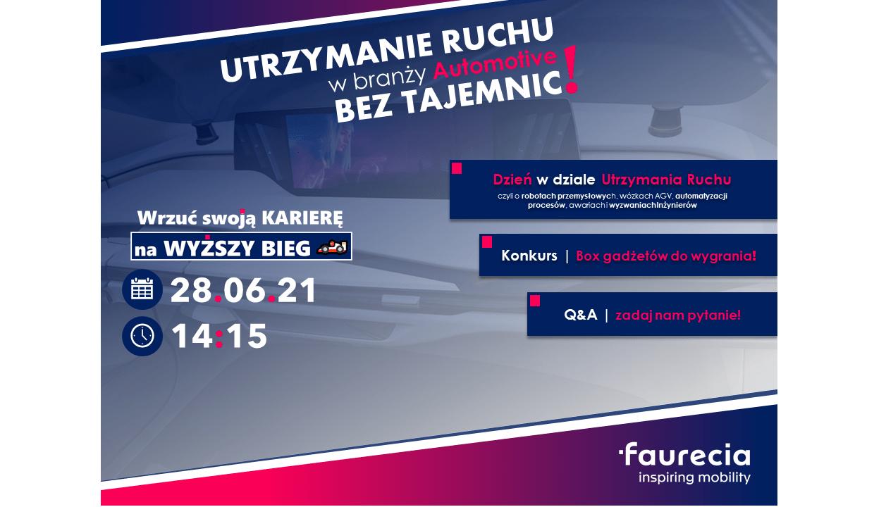 Faurecia Academy: Utrzymanie Ruchu w branży Automotive bez tajemnic! 