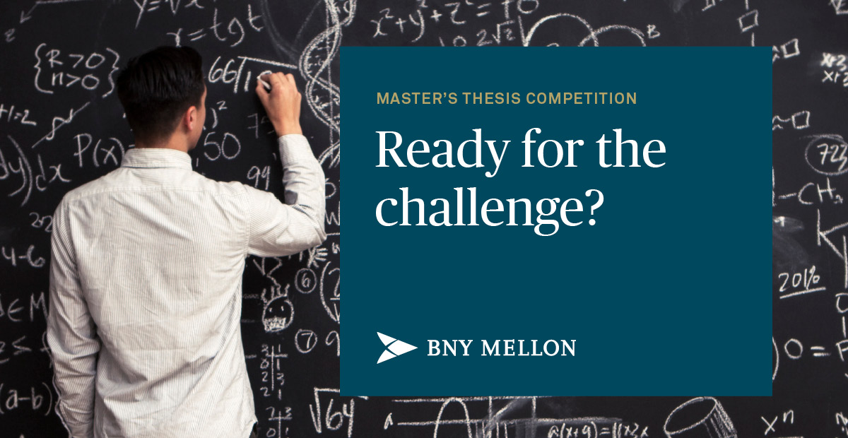 BNY Mellon Master's Thesis Competition 2021 [4th edition]