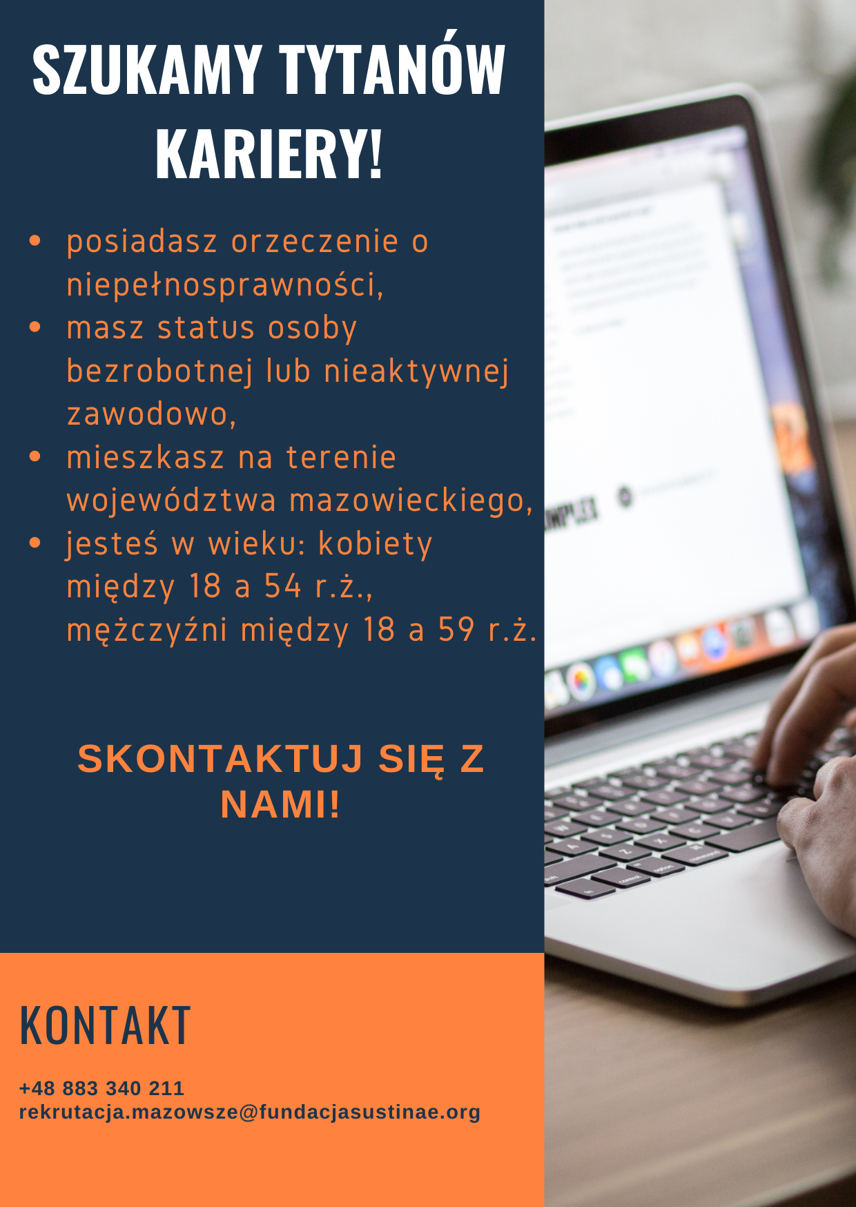 Tytani kariery- program aktywizacji zawodowo edukacyjnej dla osób z niepełnosprawnością. II edycja