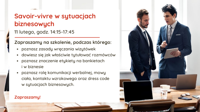 Savoir-vivre w sytuacjach biznesowych - Projektor Kariery