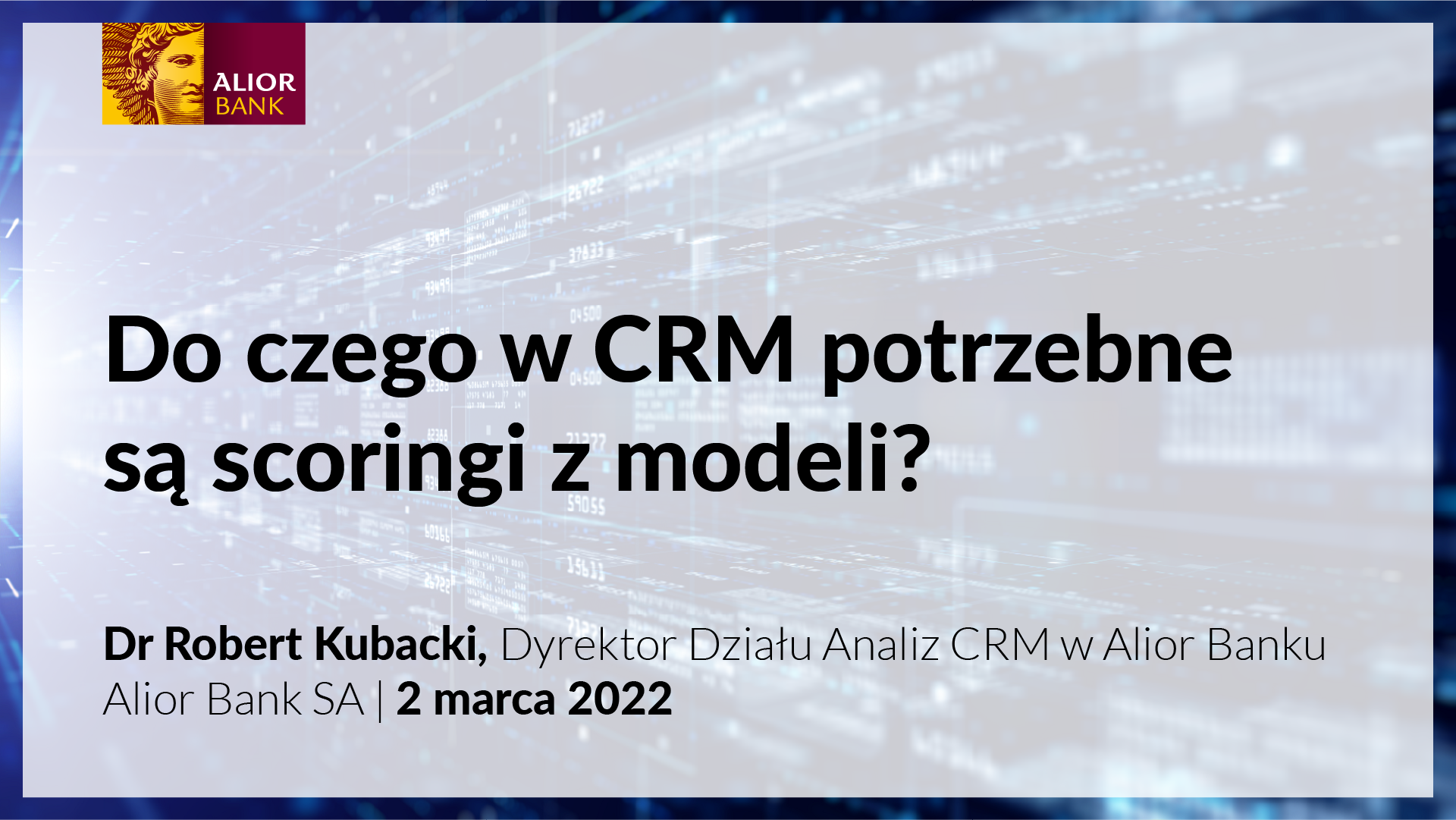 Do czego w CRM potrzebne są scoringi z modeli 