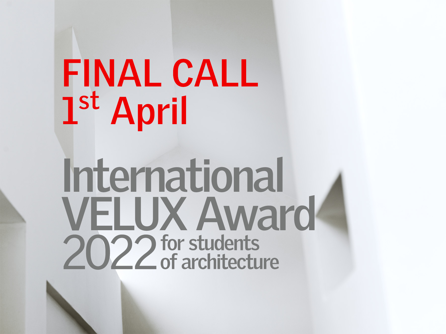 Ostatnie dwa tygodnie na rejestrację w konkursie International VELUX Award 2022