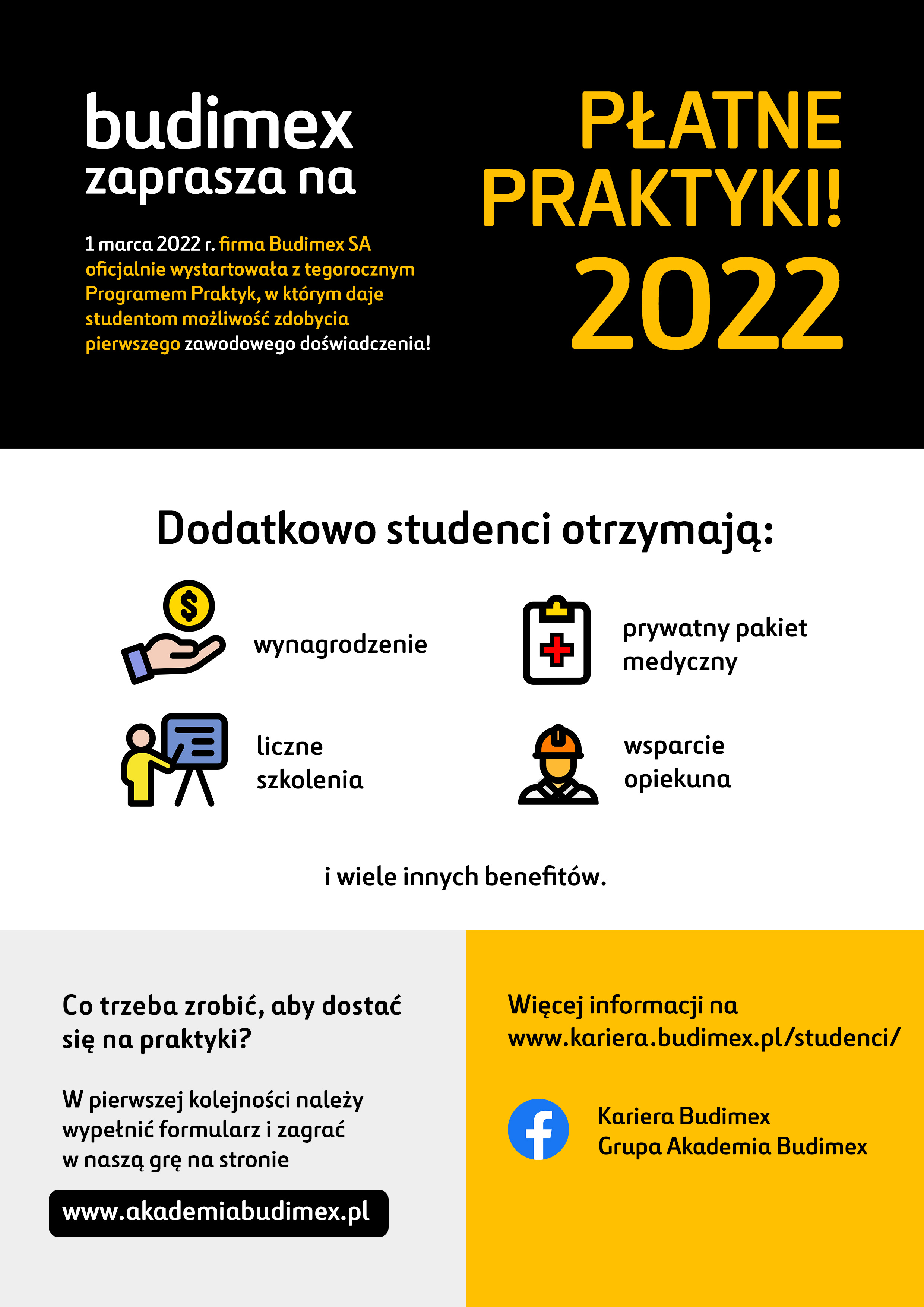 Ostatni moment, by aplikować do płatnego Programu Praktyk Budimex!