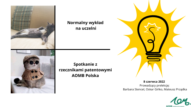 Poznaj zawód rzecznika patentowego. Spotkanie rzeczników patentowych AOMB Polska ze studentami PW