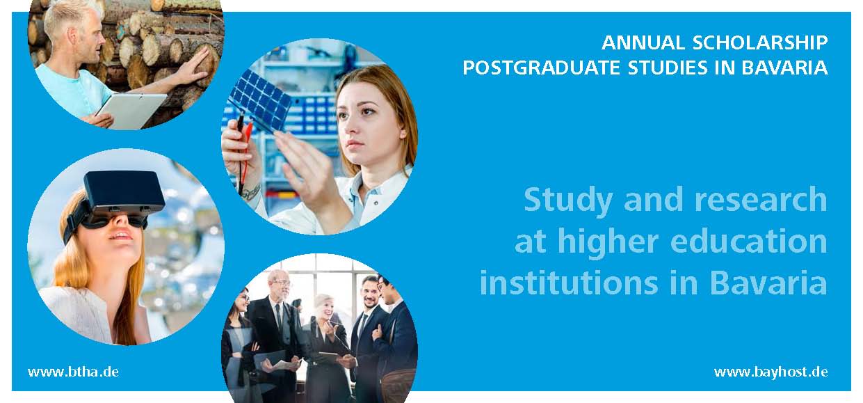 Annual scholarship postgraduate studies in Bavaria