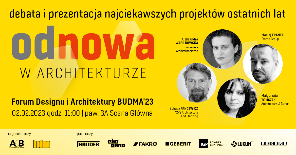 Panel ODNOWA W ARCHITEKTURZE