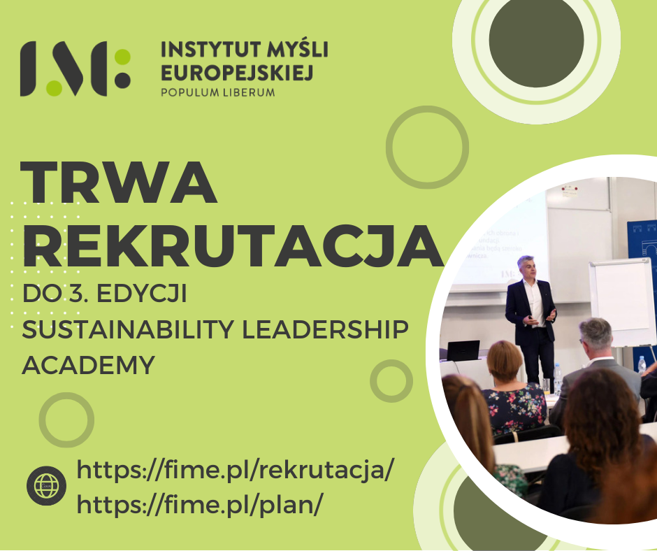 Rozpoczęła się rekrutacja do 3. edycji szkolenia SUSTAINABILITY LEADERSHIP ACADEMY!