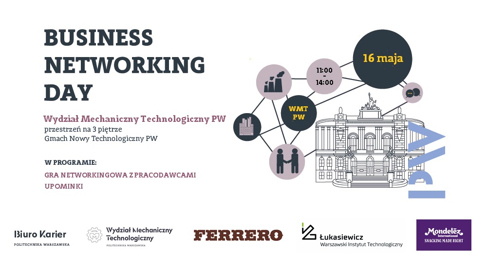 Business Networking Day na Wydziale Mechanicznym Technologicznym PW / Gra networkingowa z pracodawcami 