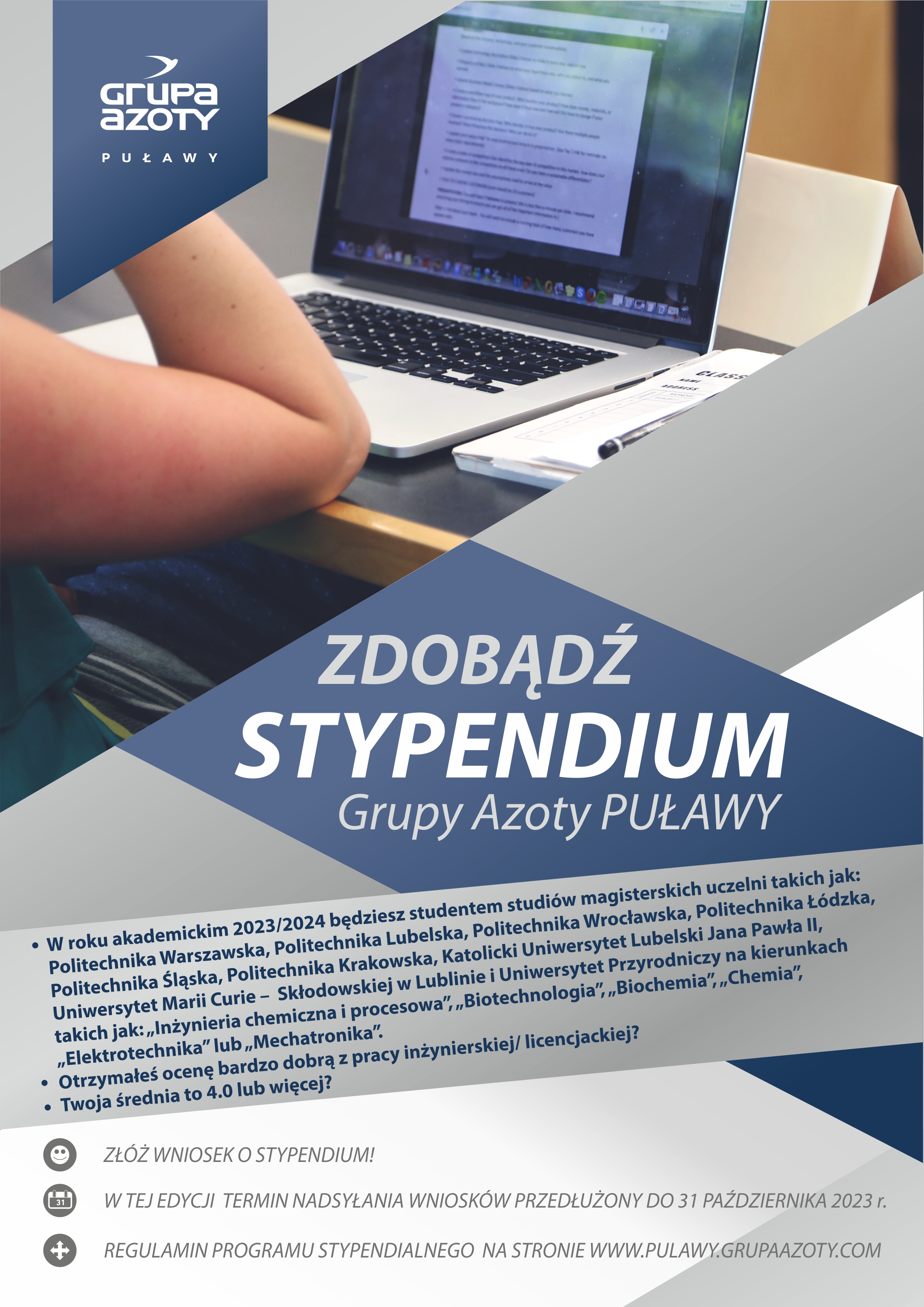 Program stypendialny Grupy Azoty Puławy